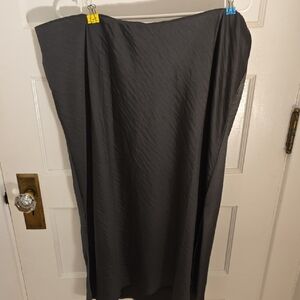 Lane Bryant Dark Gray Asymmetrical Skirt